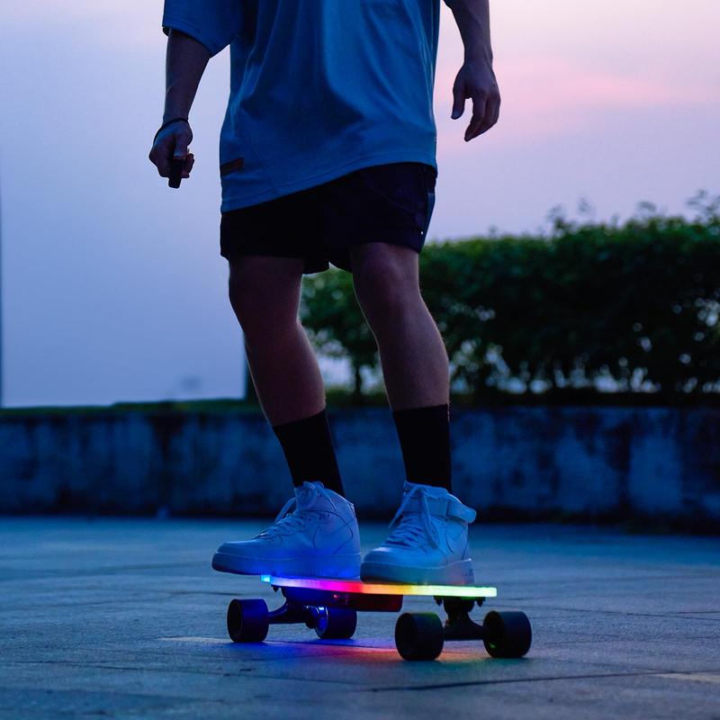 V6 Pro Electric Skateboard with Remote, 450W Brushless Motor, 12Mph Top Speed, Electric Longboard for Adults ＆Teens
