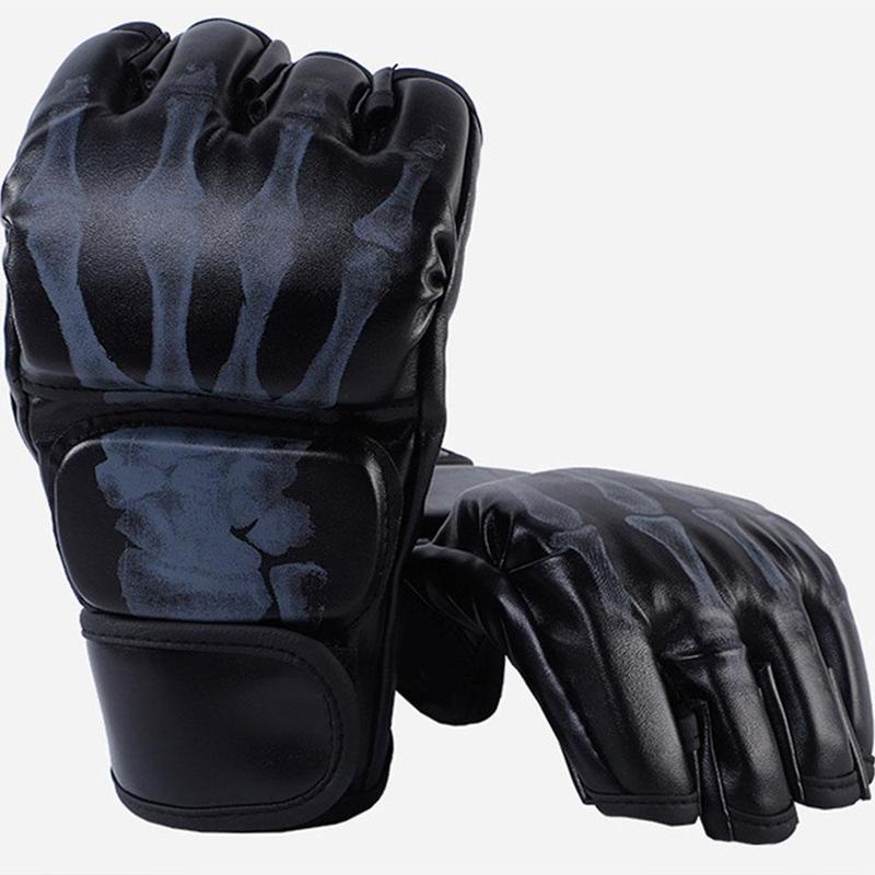 Boxing Gloves (1 Pair), Half Finger Boxing Gloves, Thickened Adult Gloves, Professional Boxing Gloves for Men & Women