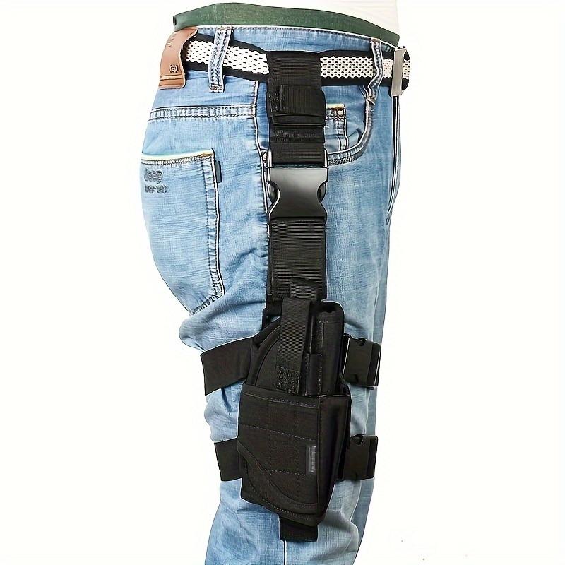 Sagging Leg Holster, Right Hand Thigh Holster with Magnetic Bag Universal 1000D Nylon Adjustable Men and Women Holster Suitable for Any Size Pistol Holster