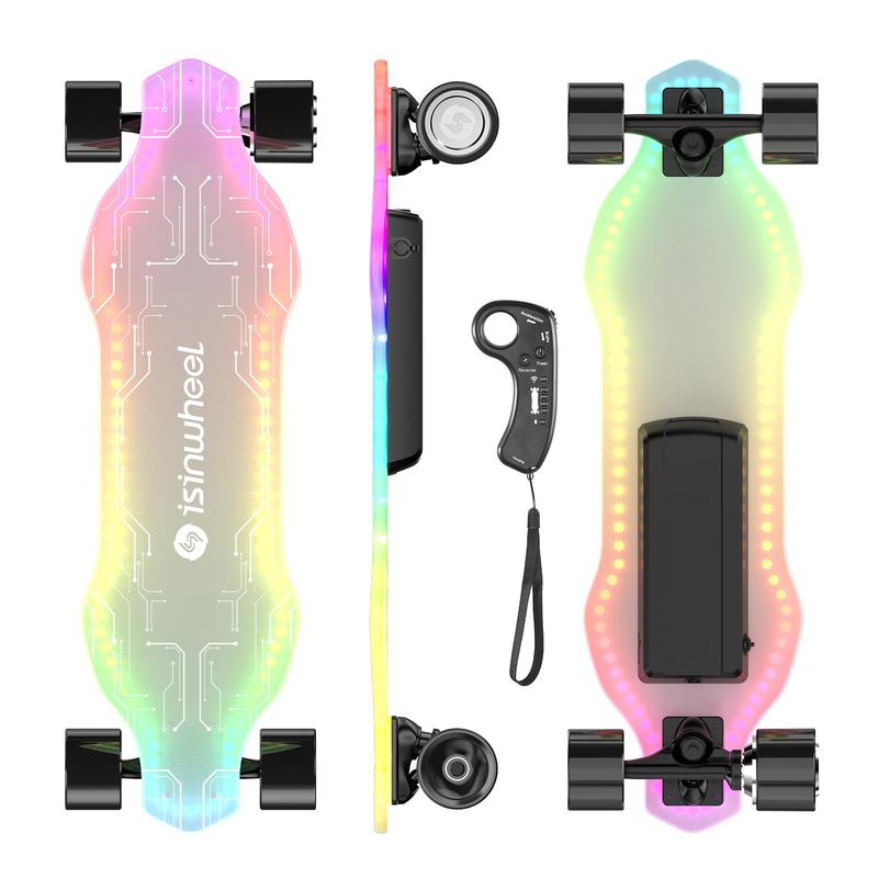 V6 Pro Electric Skateboard with Remote, 450W Brushless Motor, 12Mph Top Speed, Electric Longboard for Adults ＆Teens