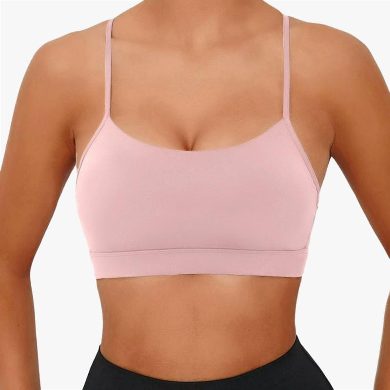 Women's Sport Bras  Minimalist  Criss Sexy Thin Straps Yoga  Bras with Removable Pads Sports Bras for Spring, Cut Out Sports Bra, Basic Sports Bras