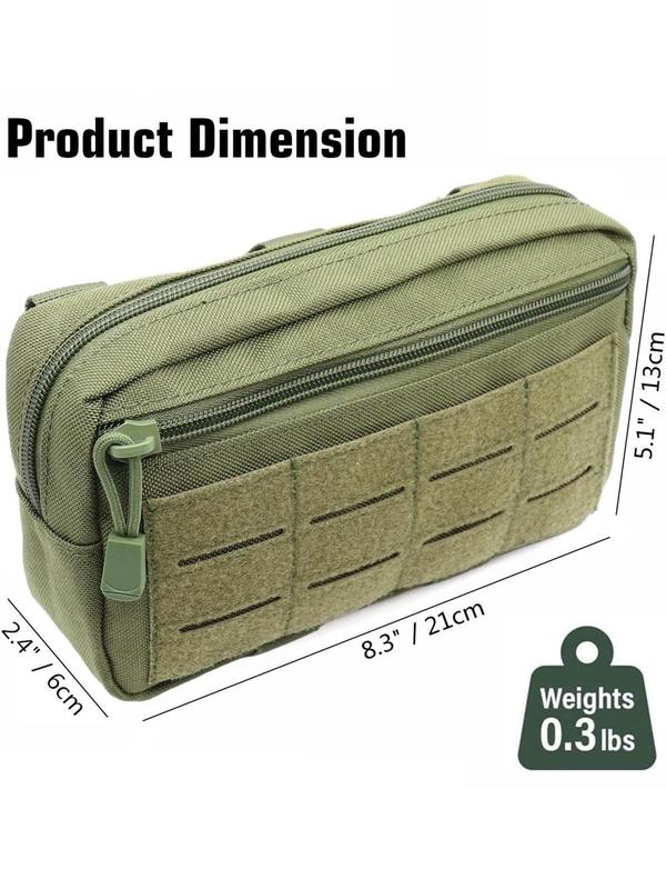 Summer Plain Outdoor Molle Pouch Sports Bag, Multi-functional EDC Management Bag, Portable Small Tool Equipment Backpack, Suitable For Outdoor, Hunting, Travel, Hiking