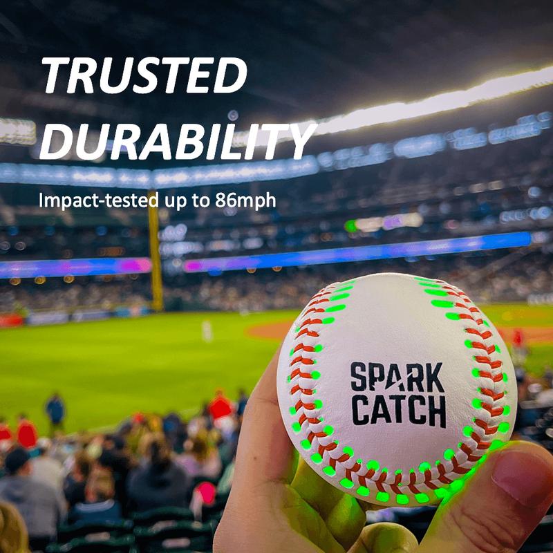 Spark Catch Baseball (Neon Green) dark baseball