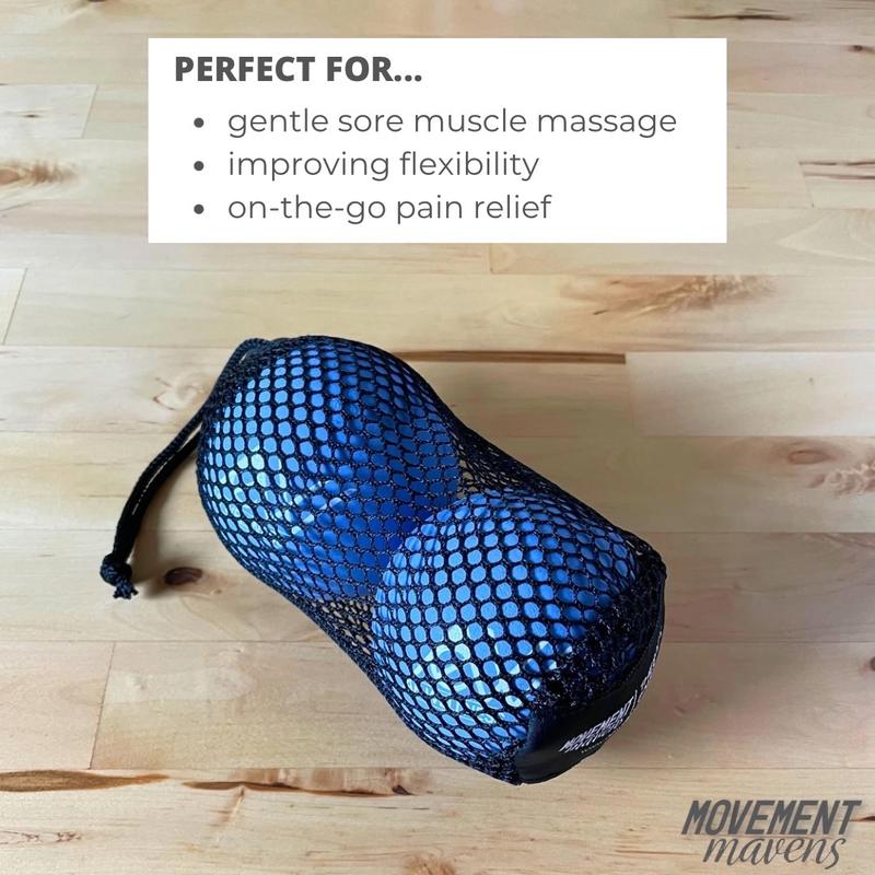 Movement Mavens Therapy Balls for On-the-Go Targeted Muscle Relief, Posture Improvement, and Tension Release