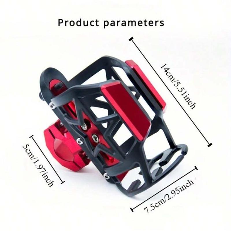 Aluminum Alloy Bottle Cage, Durable Bottle Holder for Bikes & Motorcycles, Universal No-drill Water Bottle Mount for Outdoor Cycling