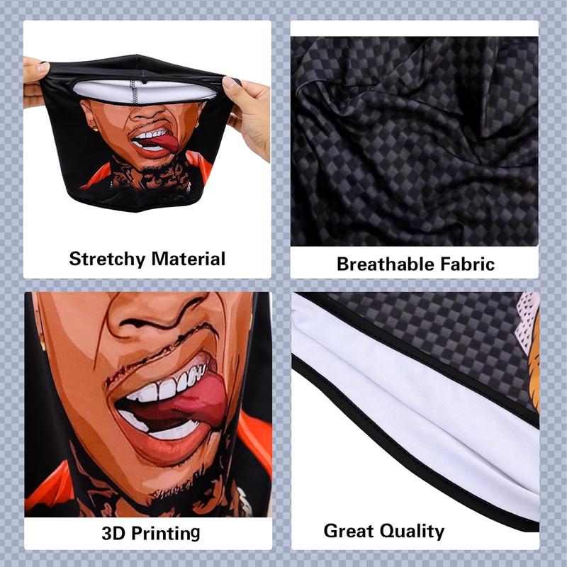 Balaclava Mask 3D Print Full Face Mask Cooling Neck Gaiter Sun Protection Face Cover Mask Windproof Ski Mask