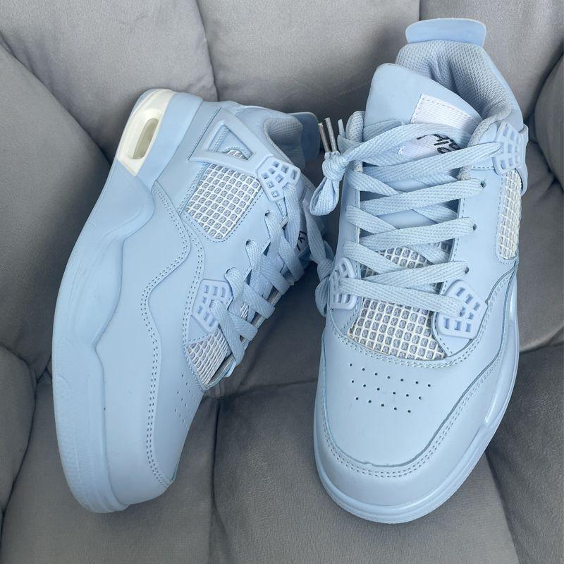 Air Cushion Shoes Men's New Men's Shoes Fog and Haze Blue Couple Shoes Couple Sports Basketball Shoes Comfortable