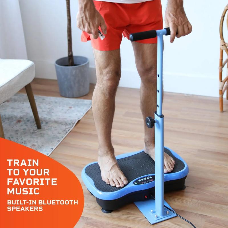 TrimLite Vibration Plate - Exercise Machine with Adjustable Handlebars Mini Stepper