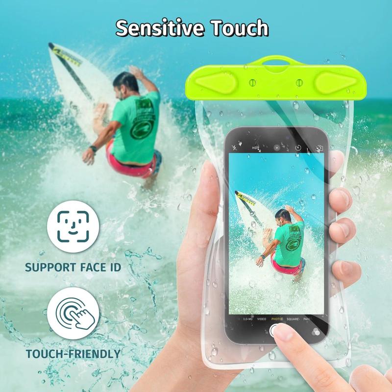 2pcs Waterproof Bag, Phone Pouch with Sensitive Touch For Swimming Pool Party, Beach, Surf And Swimming, Christmas Gift