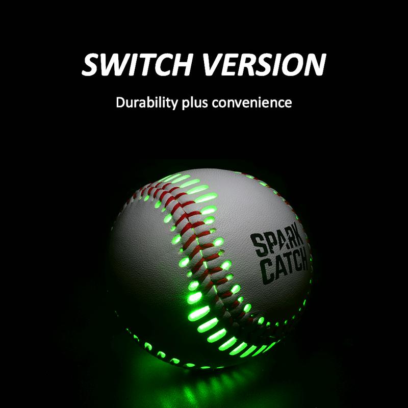 Spark Catch Baseball (Neon Green) dark baseball