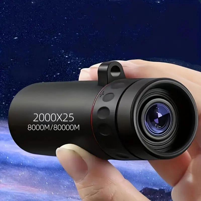 2000x25 Outdoor Pocket Telescope, Portable Handheld 12x HD Magnification Monocular for Bird Watching, Hunting, Camping & Hiking Equipment for Gift