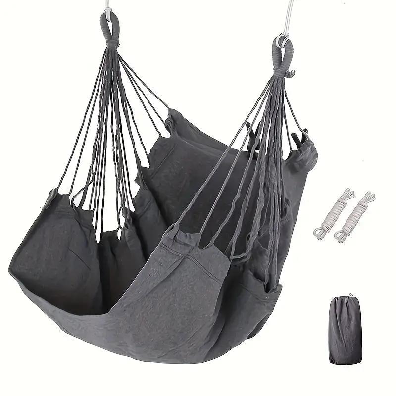 Single-Person Canvas Hammock, Portable Hammock With Strap, Durable Hammock For Outdoor Camping Hiking, Outdoorliving