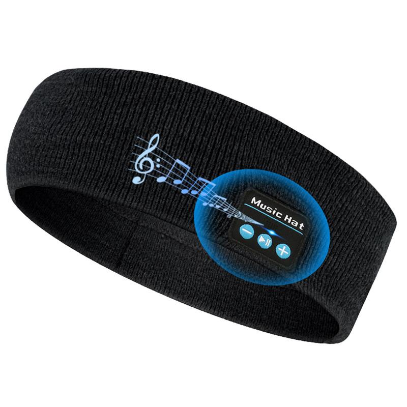 Sports Bluetooth Headband - Sweat Absorbent & Breathable - Washable - Bluetooth One Click Link for Fitness and Exercise