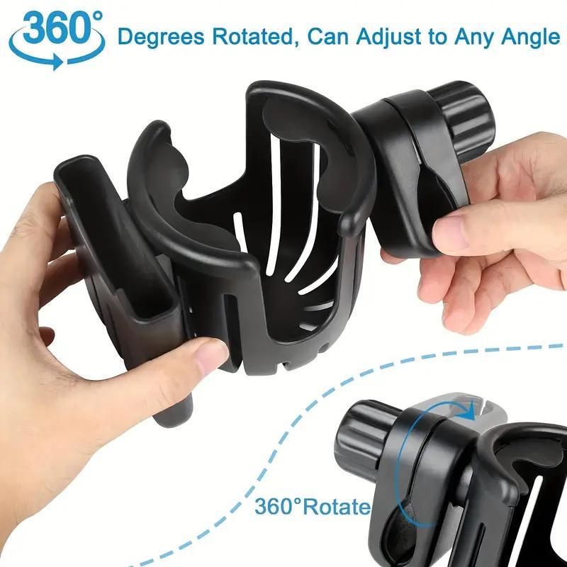 Multifunctional Bicycle Cup Holder, 1 Count 360 Degree Rotatable Bicycle Cup Holder, Large Caliber Design Bicycle Accessories for Outdoor Cycling