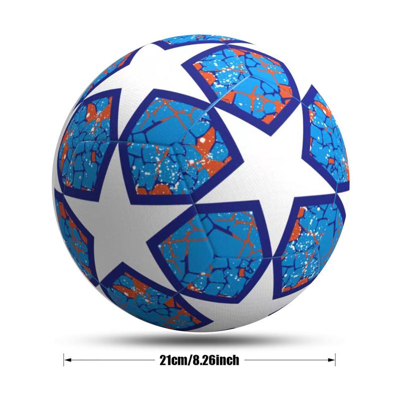 Star Pattern Soccer Ball, Size 5 Football, Football Training Ball, Football Training Equipment for Adults & Youth