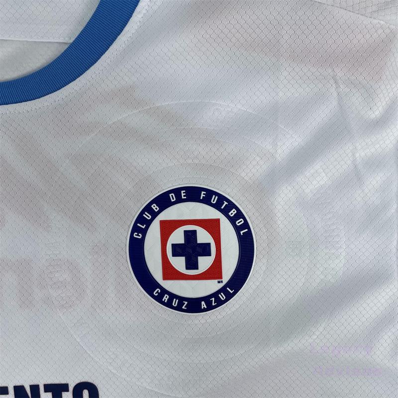 MEXICO LIGA MX 24-25 Season CRUZ AZUL Away Long Sleeve Soccer Jersey Quick Dry Fan Edition