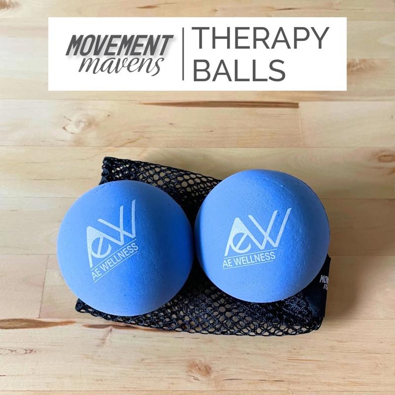 Movement Mavens Therapy Balls for On-the-Go Targeted Muscle Relief, Posture Improvement, and Tension Release