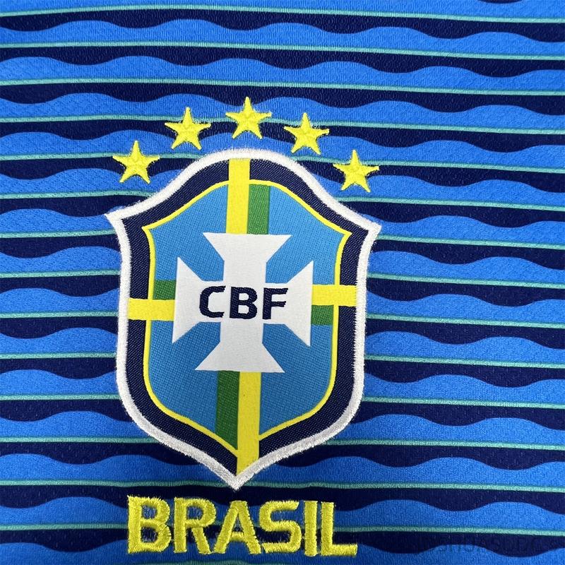 2024 Copa America Brazil Away Neymar JR No.10 blue Short Sleeve Football Jersey