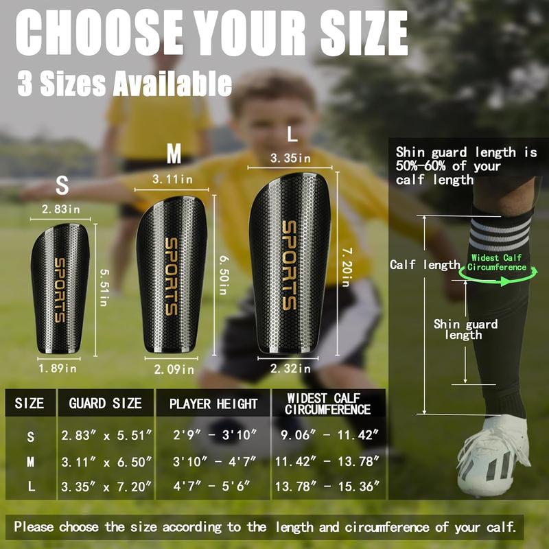 Soccer Shin Guards Toddler and Kids, Shin Pads Set with Shin Sleeves and Long Soccer Socks for Age 2-4, 3-5, 4-6, 6-8, 8-10, 10-12 Boys and Girls, Lightweight Soccer Equipment