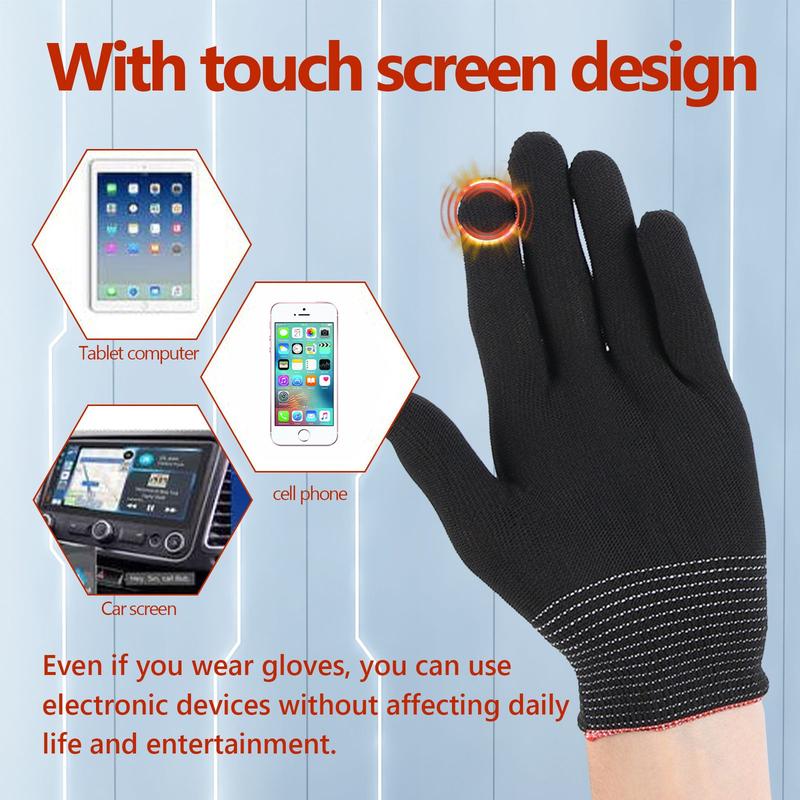 Winter Windproof Gloves Outdoor Sports Ski -Touchscreen Compatible Thermal Gloves for Men and Women - made of Nylon, Cotton