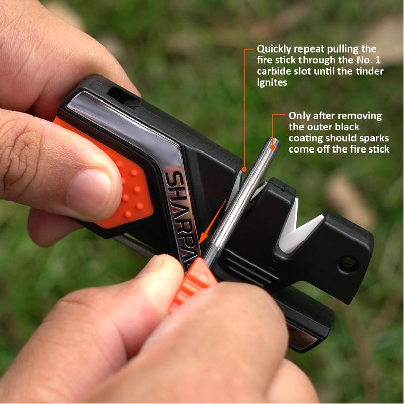 SHARPAL 101N 6-In-1 Knife Sharpener & Survival Tool