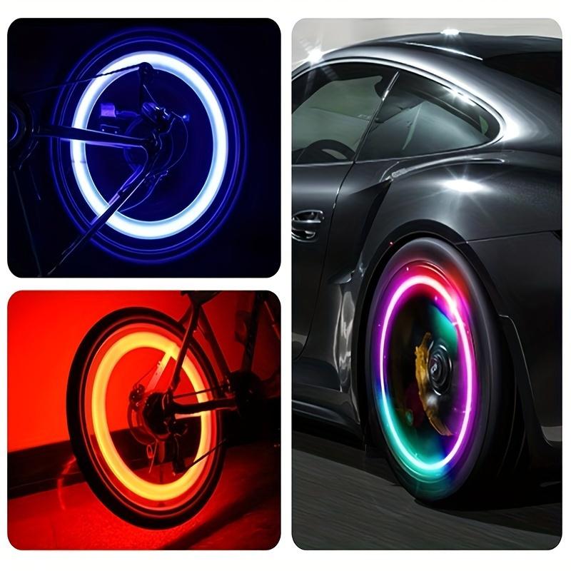 4pcs Battery-Powered Spinner Wheel Lights for Bikes - Easy Install, Durable PVC, Perfect for Outdoor Leisure