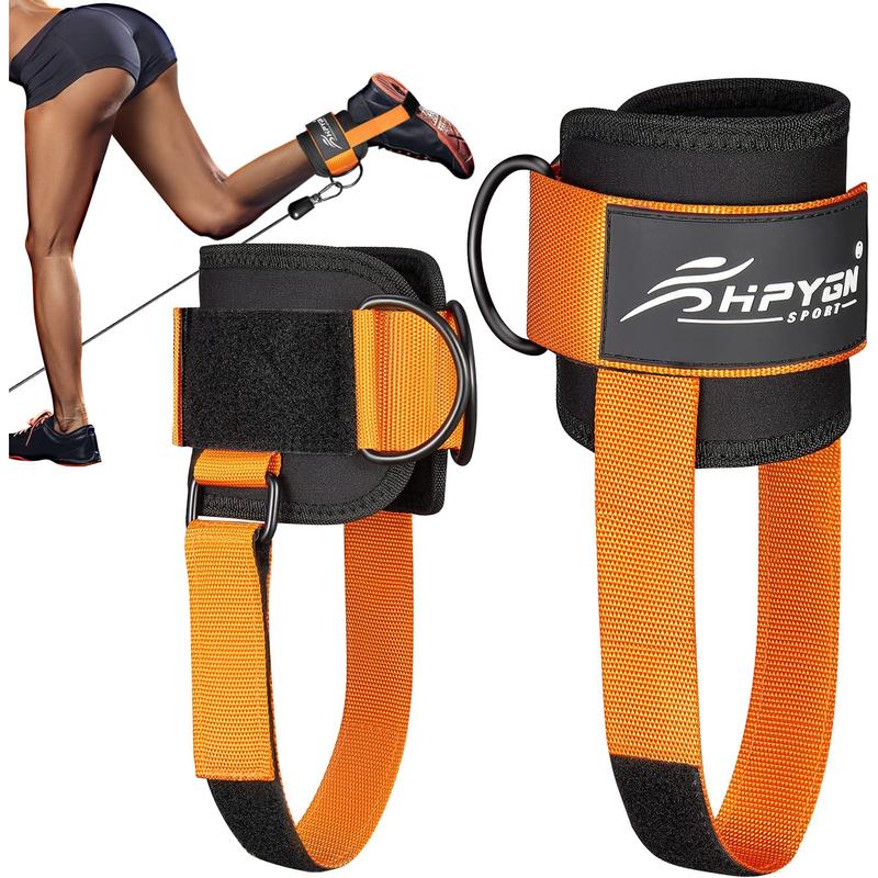 Ankle Strap for Cable Machine, Padded Ankle Straps for Cable Machine Kickbacks, Glute Workouts, Leg Extensions, Curls, Booty Hip Abductors Exercise, Adjustable Comfort Ankle Cuff for Gym HPYGN