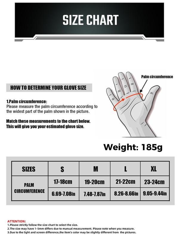 Touch Screen Full Finger Gloves, Outdoor Sports Hiking Camping Climbing Bicycle Work Cycling Motorcycle Protective Gear, Men Women Gloves