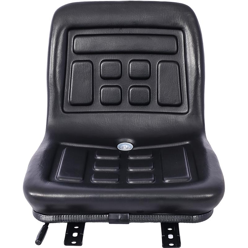 Universal Tractor Seat with a Drain Hole Replacement Seat Thickly-Padded Seat Durable and Water-Resistant Horizontally Adjustable Black