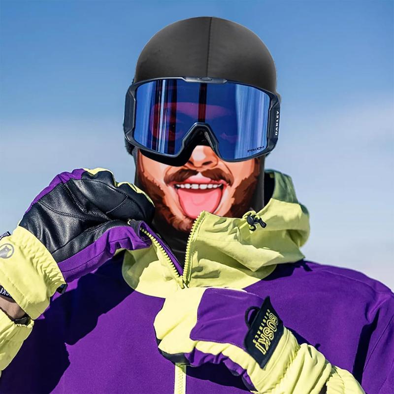 Balaclava Mask 3D Print Full Face Mask Cooling Neck Gaiter Sun Protection Face Cover Mask Windproof Ski Mask