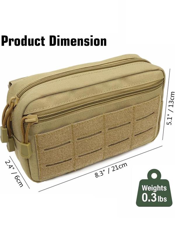 Summer Plain Outdoor Molle Pouch Sports Bag, Multi-functional EDC Management Bag, Portable Small Tool Equipment Backpack, Suitable For Outdoor, Hunting, Travel, Hiking