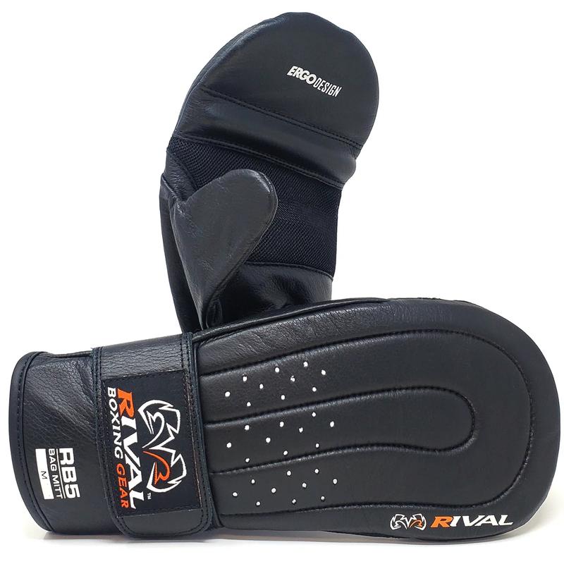 Rival Boxing RB5 Hook and Loop Leather Training Bag Mitts