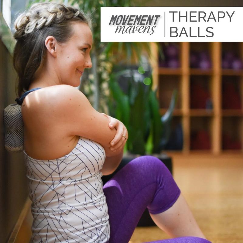 Movement Mavens Therapy Balls for On-the-Go Targeted Muscle Relief, Posture Improvement, and Tension Release