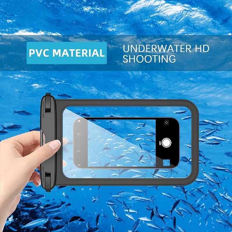 Waterproof Phone Case, Clear Touch Screen Phone Bag, Universal Outdoor Phone Protective Case, Phone Accessories for Swimming, Beach, Outdoor