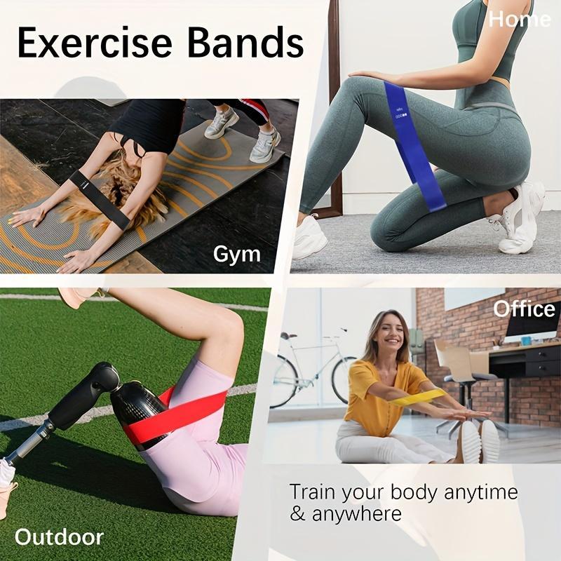 Resistance Band Set, 1 Count 5 Counts Yoga Pilates Elastic Band, Resistance Bands Exercise Bands for Home Fitness, Fitness Stretch Band, Leg Arm Strength Training Band, Exercise Equipment for Home Gym, Fitness Equipment, Christmas Gift