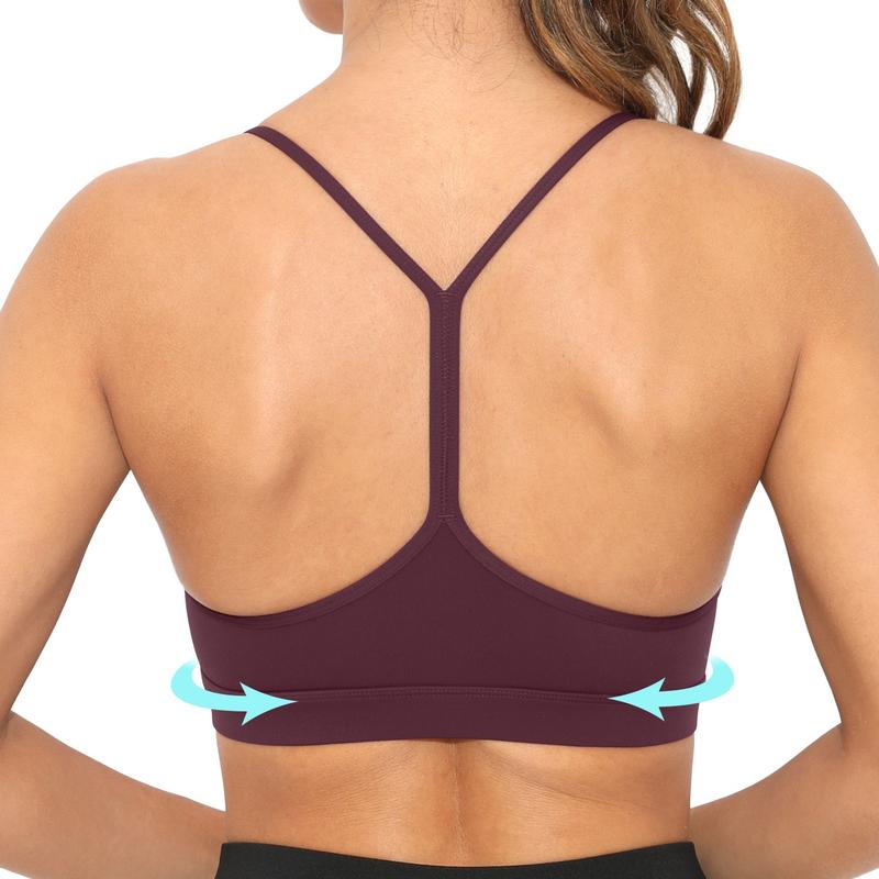 Women's Sport Bras  Minimalist  Criss Sexy Thin Straps Yoga  Bras with Removable Pads Sports Bras for Spring, Cut Out Sports Bra, Basic Sports Bras