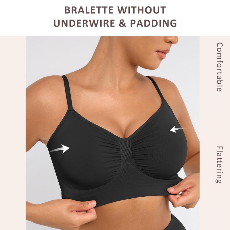 Women's Wireless Bra Comfort Bralettes No Underwire Unlined Cami Bra Seamless Tshirt Bras Sports Bra Brasier Sculpt