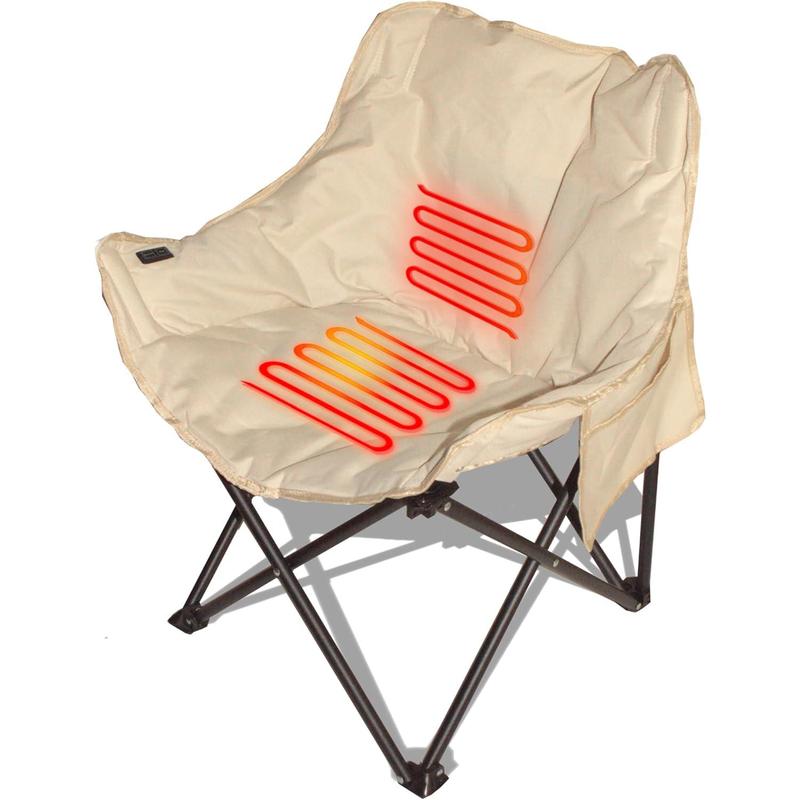 Heated Folding Chair, USB Camping Chair with 3 Heat Modes, Heated Camping Chair for Outdoor Sports, Portable Chair for Camping, Battery NOT Included