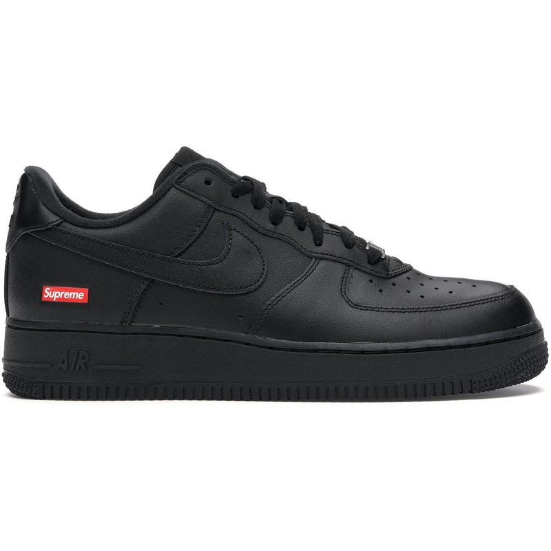 Pre-owned NIKE Air Force 1 Low Supreme Black