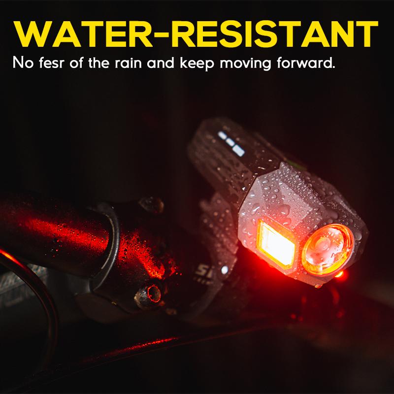 Hokolite 1600 Lumens Aluminium Mountain Bike Lights With Rear Light