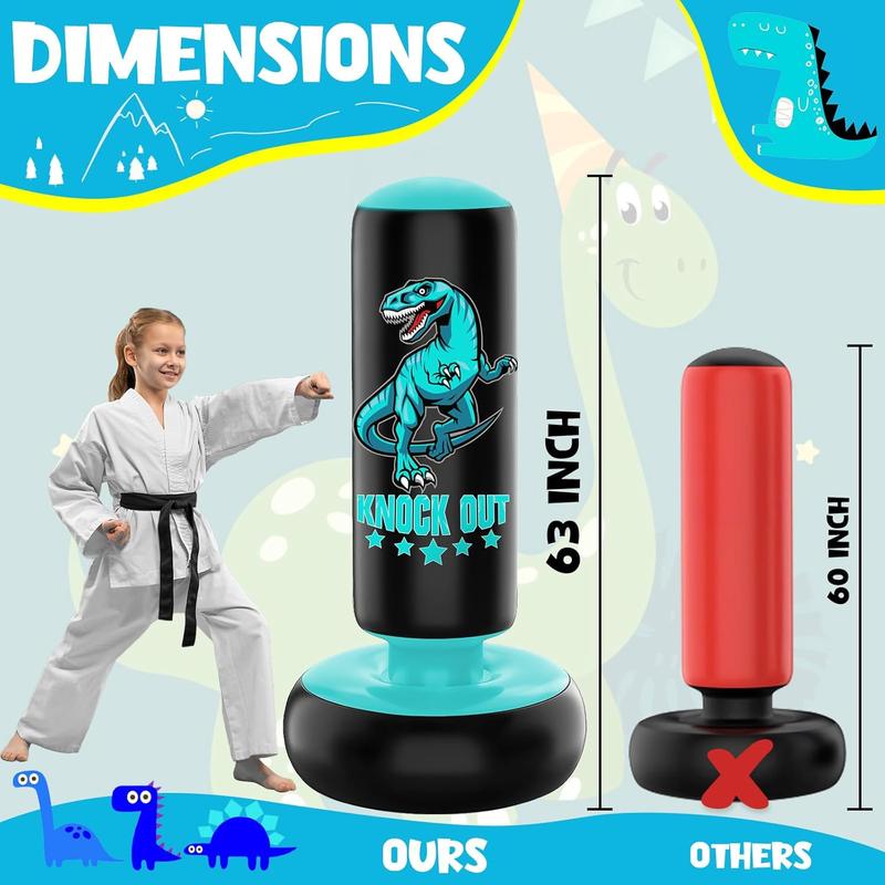 Larger Stable Dinosaur Punching Bag for Kids, 66