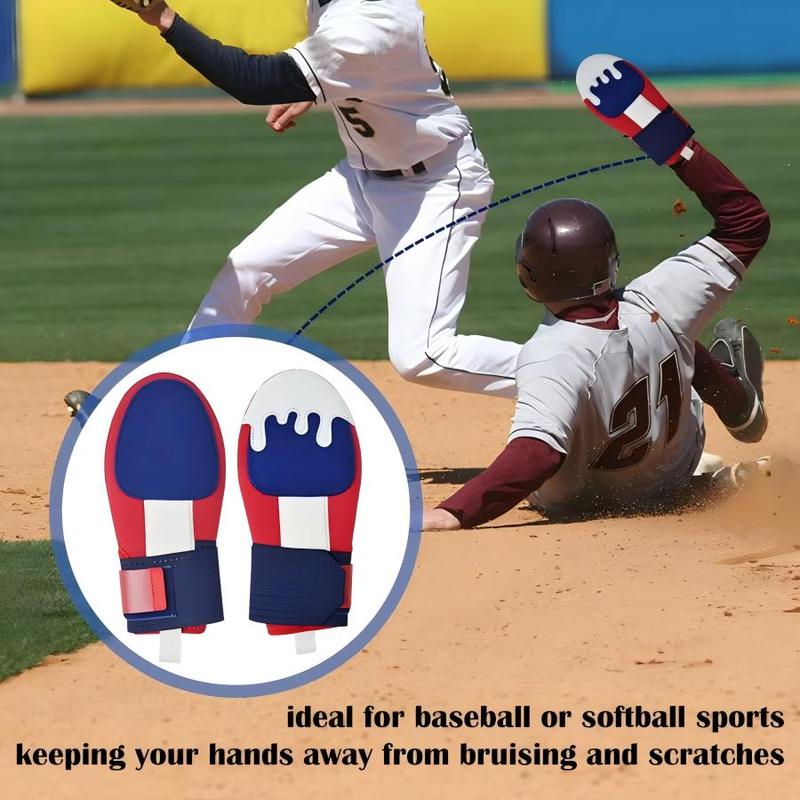 Baseball Sliding Mitt, 1 Count Sliding Gloves with Elastic Compression Straps, Hand Protection Wrist Gloves, Suitable for Baseball Players