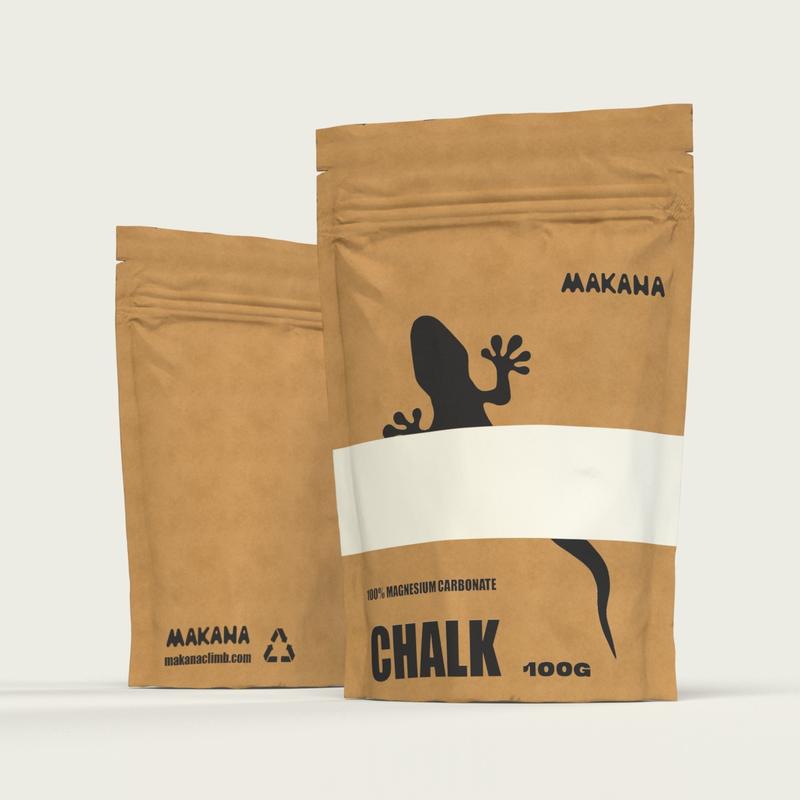 MAKANA Chalk Powder for Rock Climbing, Bouldering, Weight Lifting, Cross Training, Gymnastics, Weight lifting, Tennis & More - 100g