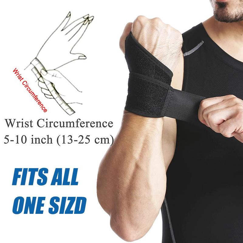 Adjustable Wrist Braces, 2 Counts Wrist Wraps Brace for  Carpal Tunnel Sprained, Weightlifting and Calisthenics Compression Stabilizer, Fitness