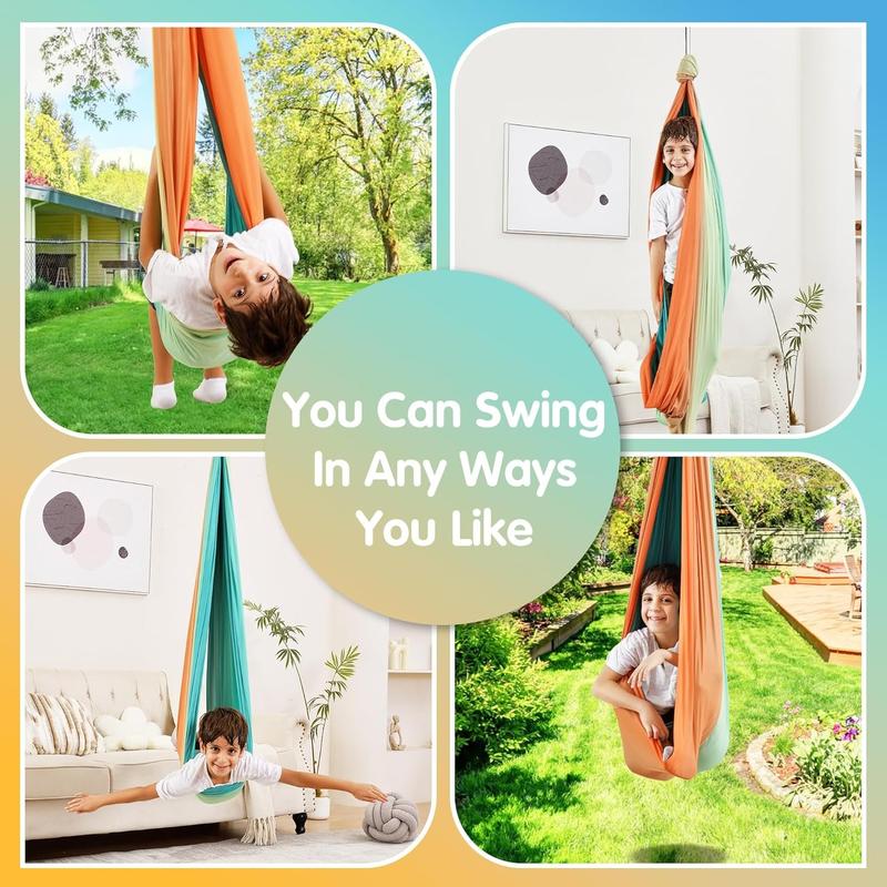 Wildken Sensory Swing, Indoor & Outdoor Sensory Swing, Sensory Swing, Double Layer Therapy Cuddle Swing with Autism, Holds up to 300lbs