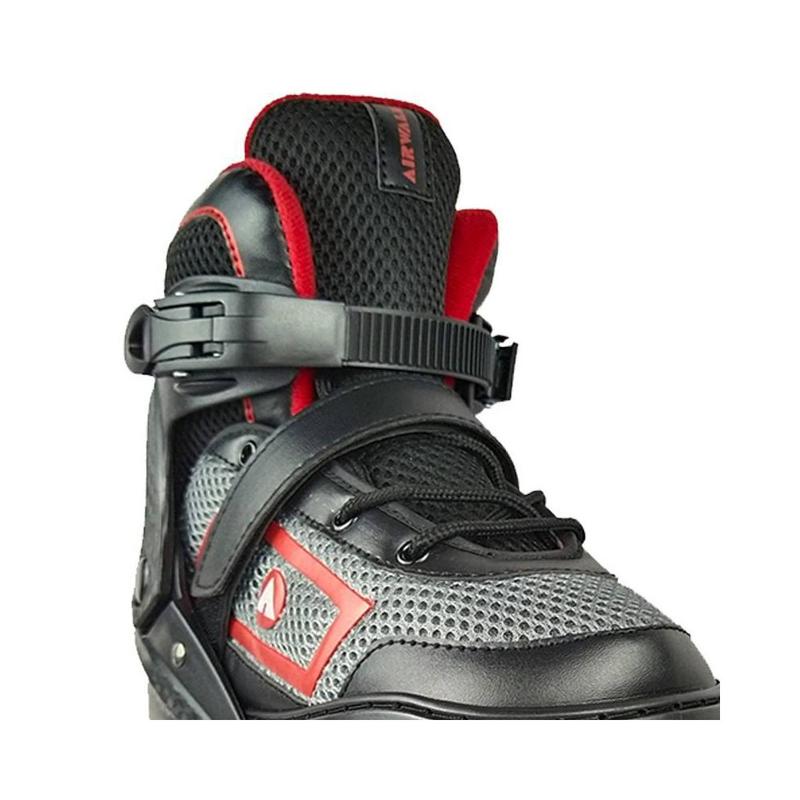 Airwalk Adults Men Women Adjustable Inline Skates ABEC-7 Bearing, Red, 8-9.5