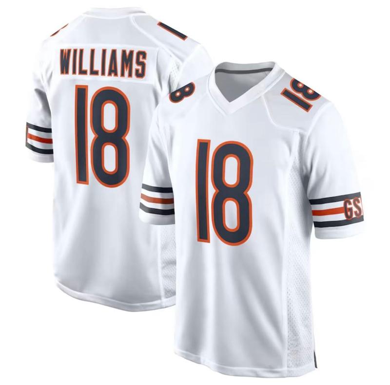 Number 18 Caleb Williams Bears Jersey Football