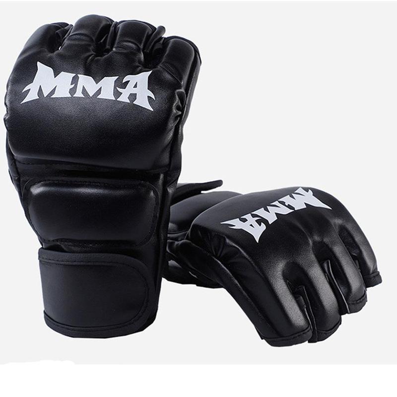 Boxing Gloves (1 Pair), Half Finger Boxing Gloves, Thickened Adult Gloves, Professional Boxing Gloves for Men & Women