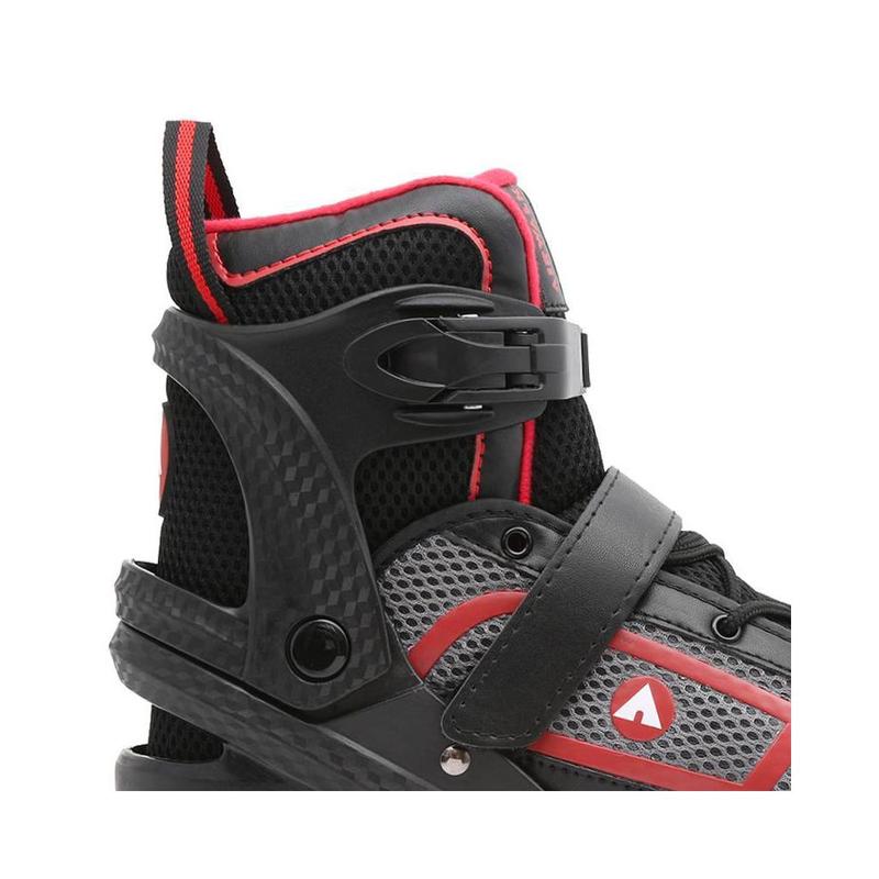 Airwalk Adults Men Women Adjustable Inline Skates ABEC-7 Bearing, Red, 8-9.5