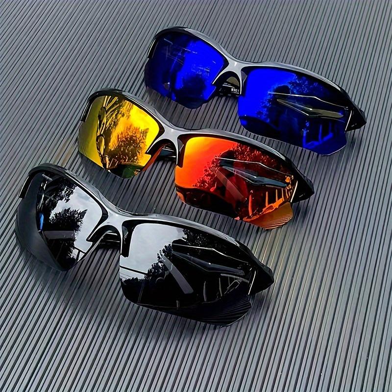 3pcs Polarized Sports Wraparound Glasses - Impact-Resistant PC Frame, Anti-Glare Lens, Windproof, Sweatproof, and UV Protection for Cycling, Baseball, Running, Fishing, Golf, and Driving